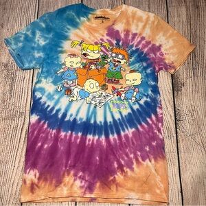 Nickelodeon Rugrats Tie-Dye 90's Inspired T-Shirt Mens Size S‎ Women’s Medium